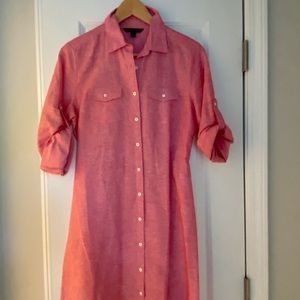 Brooks Brothers 100% linen dress short sleeve